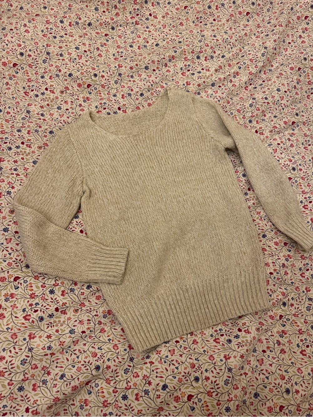 Women's Crewneck Knit Sweater in Oatmeal